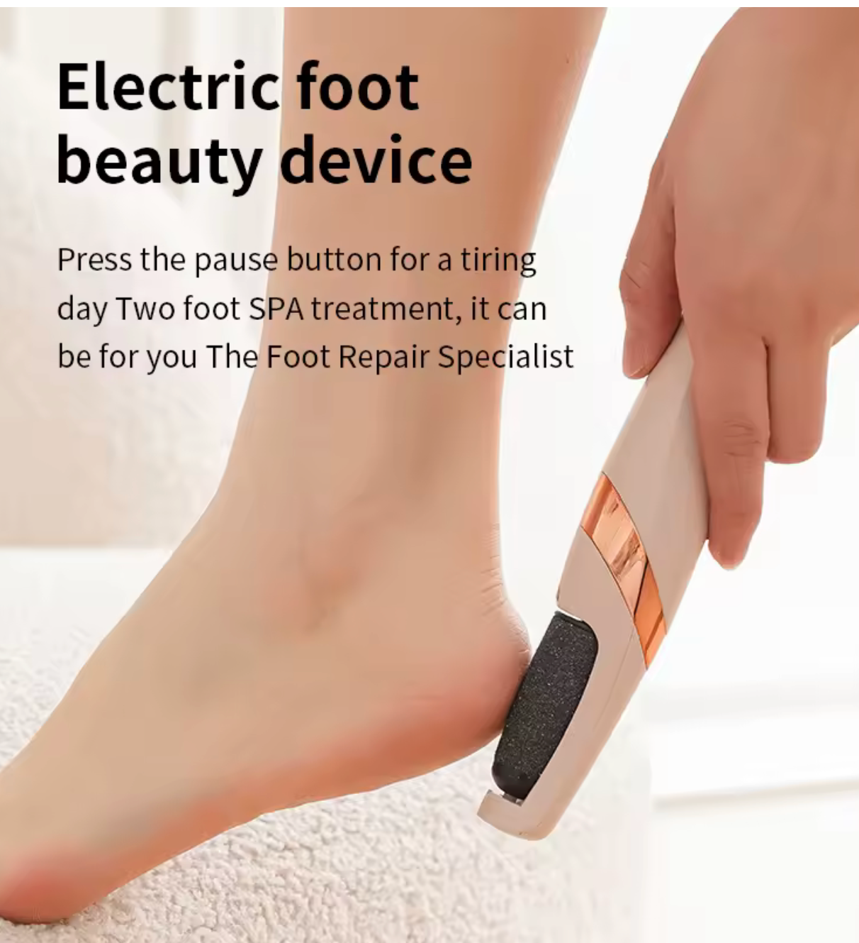 Lima de pies eléctrica