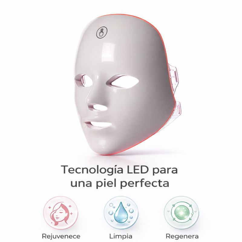 Máscara facial LED